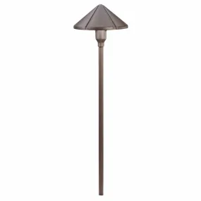 12V Center Mount Landscape Path Light Textured Architectural Bronze