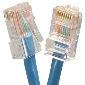 1.5Ft Cat6 UTP Ethernet Network Non Booted Cable Blue