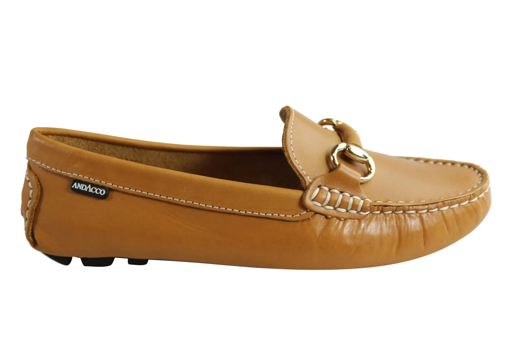 Andacco Miranda Womens Comfortable Leather Loafers Made In Brazil