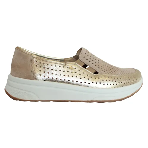 Ara Wide Fit Trainers - 32450-75 - Gold