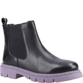 Black/Purple Raya Chelsea Boots