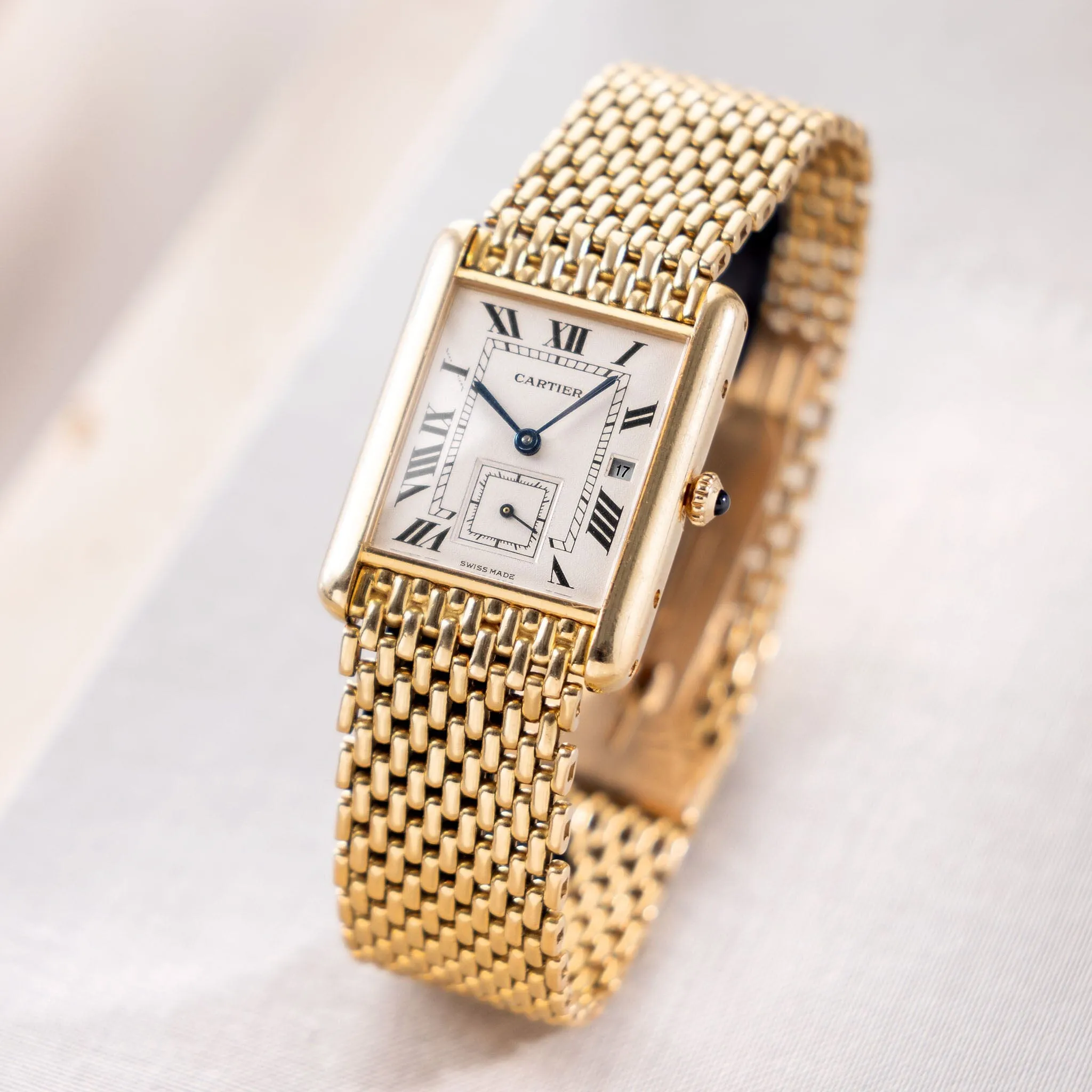 Cartier Tank Louis 18kt Gold with gold Bracelet