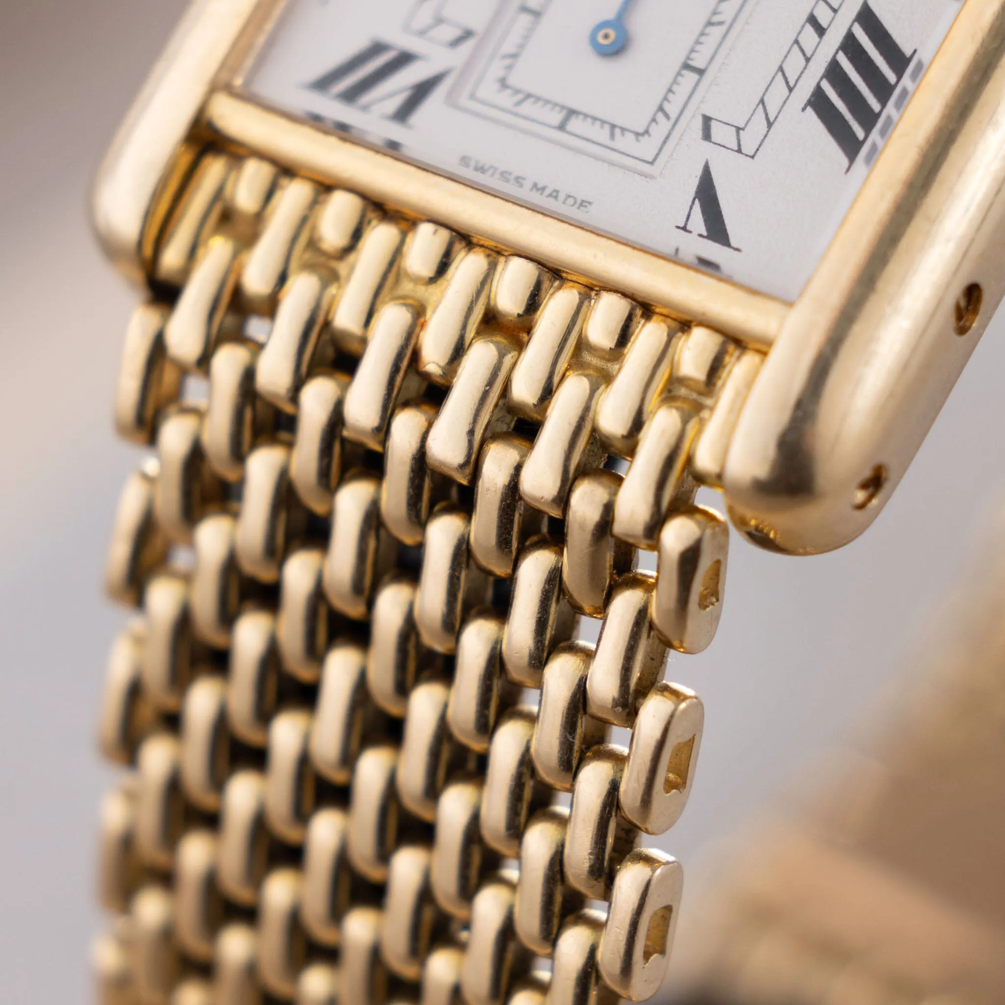 Cartier Tank Louis 18kt Gold with gold Bracelet