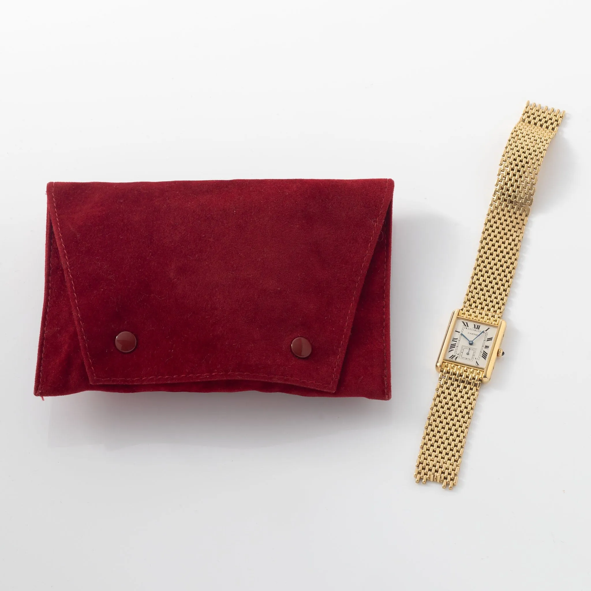 Cartier Tank Louis 18kt Gold with gold Bracelet