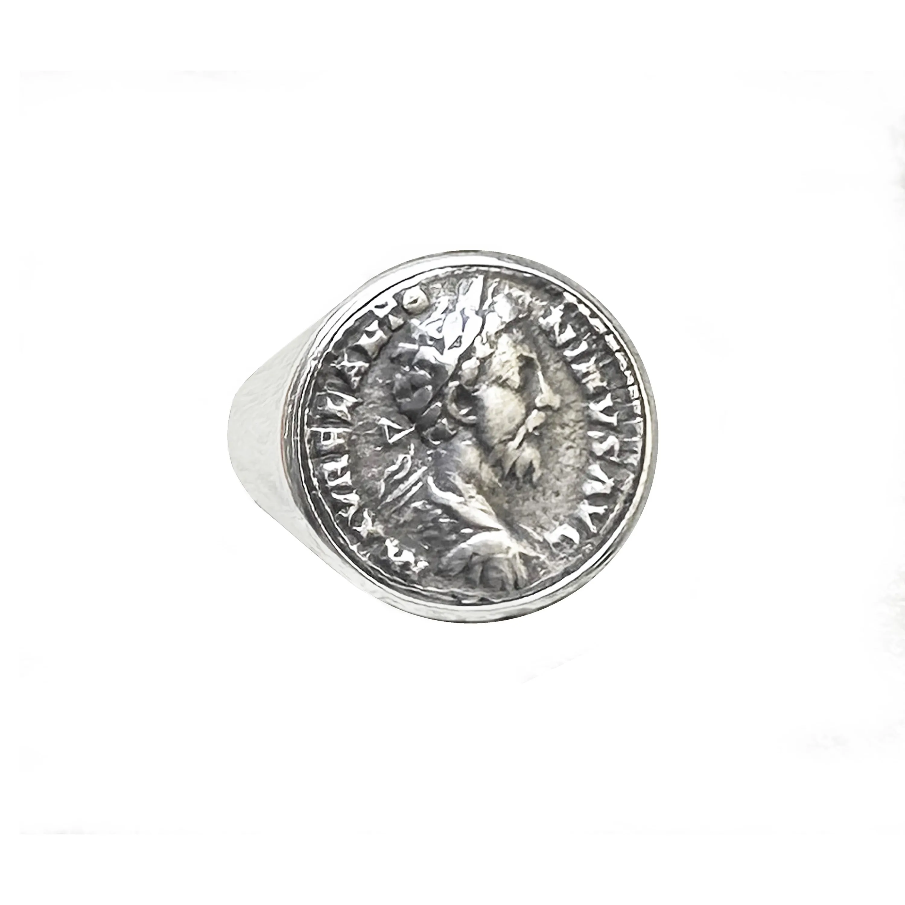 EMPEROR MARCUS AURELIUS Genuine Ancient Roman Coin 2nd cent. AD Ring