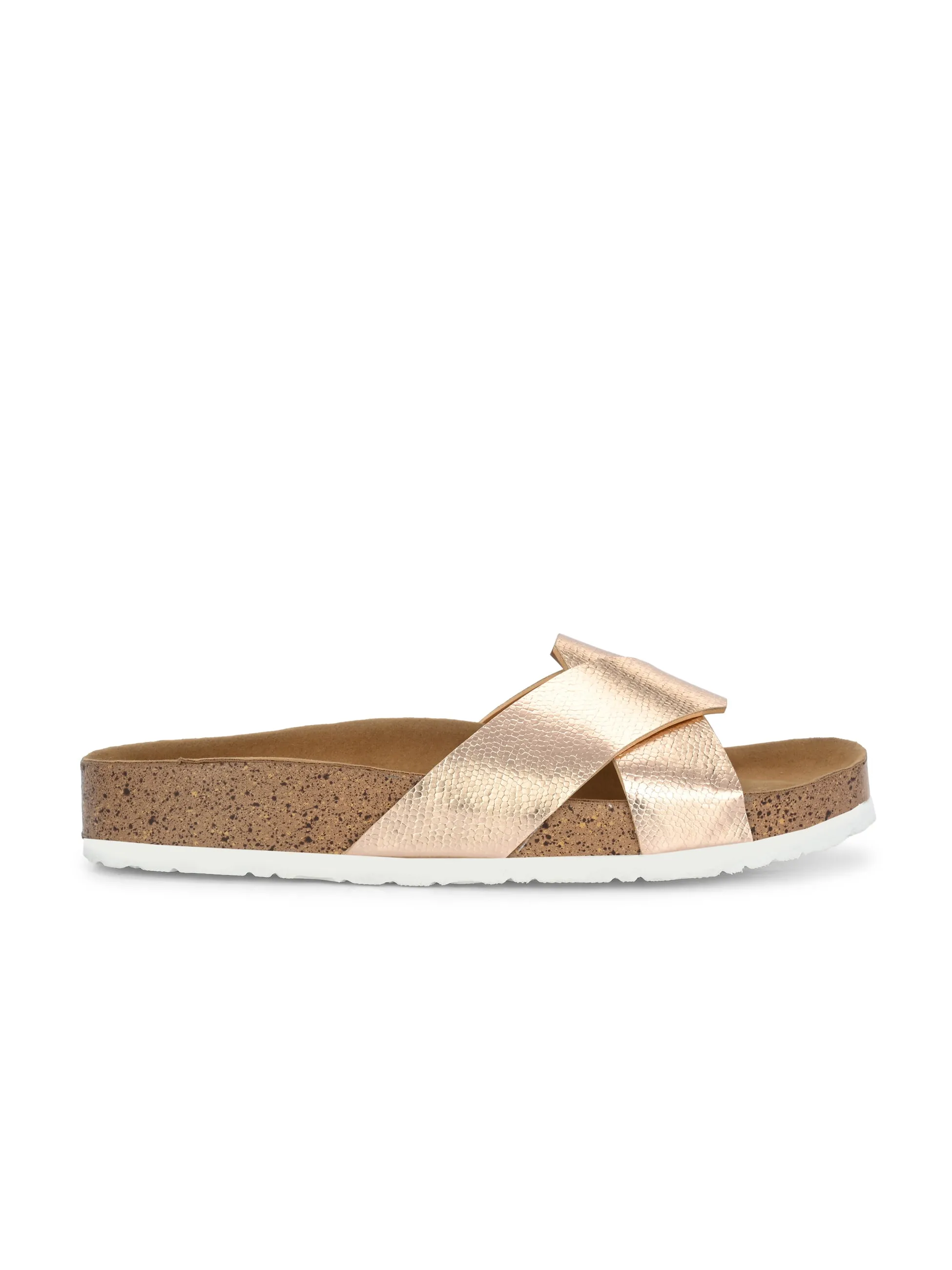 Golden Serenity Cork Sandal For Women