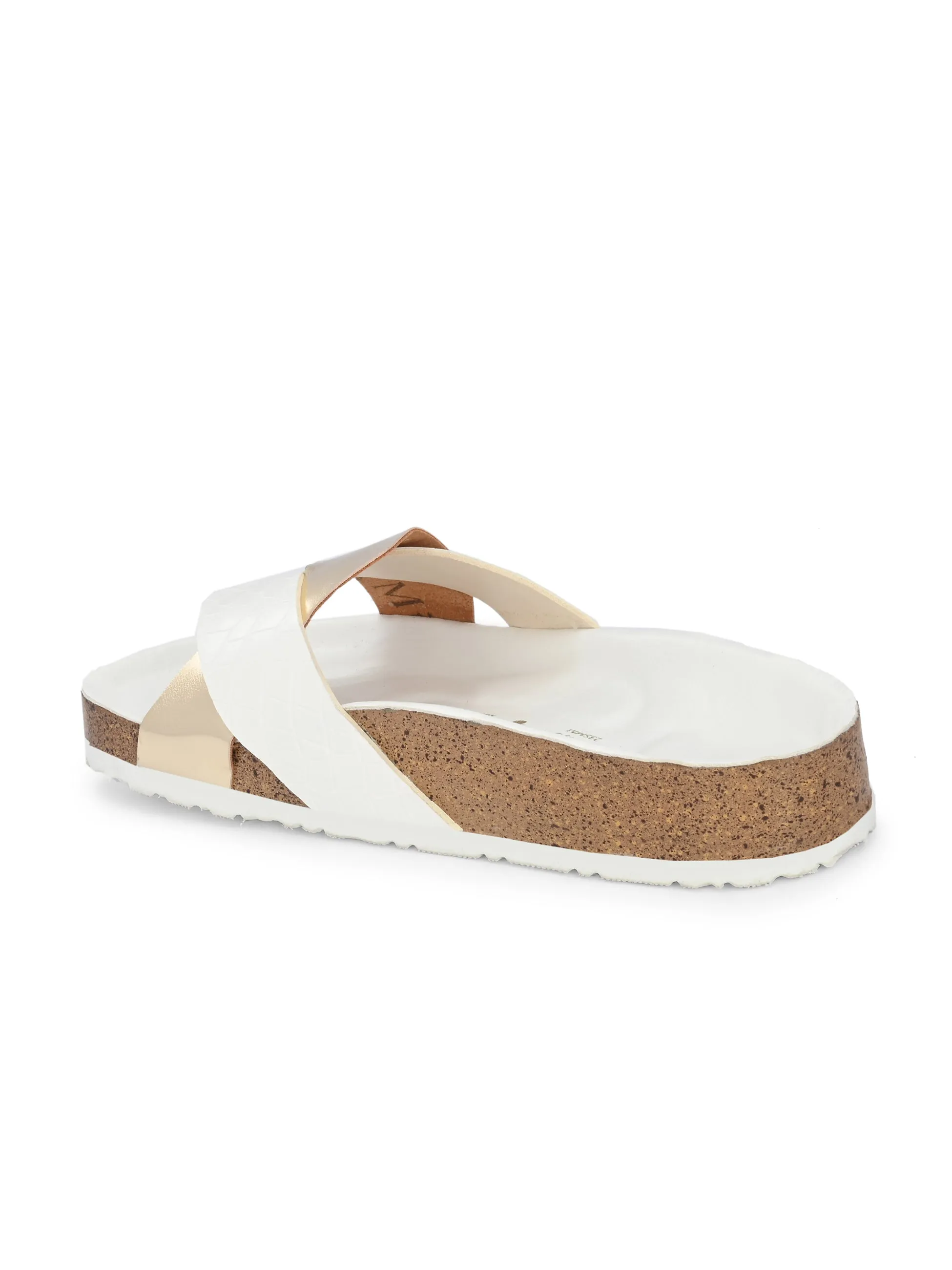 Golden Serenity Cork Sandal For Women