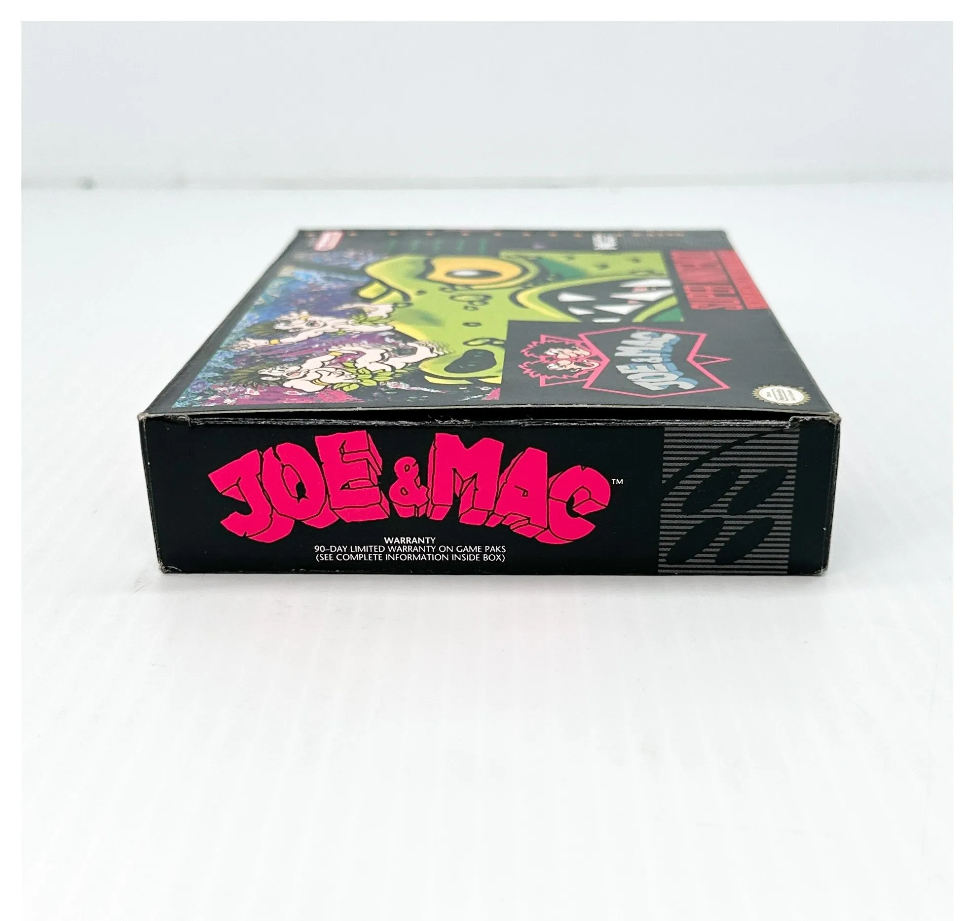 Joe & Mac - SNES Game - Complete in Box - Great Condition!