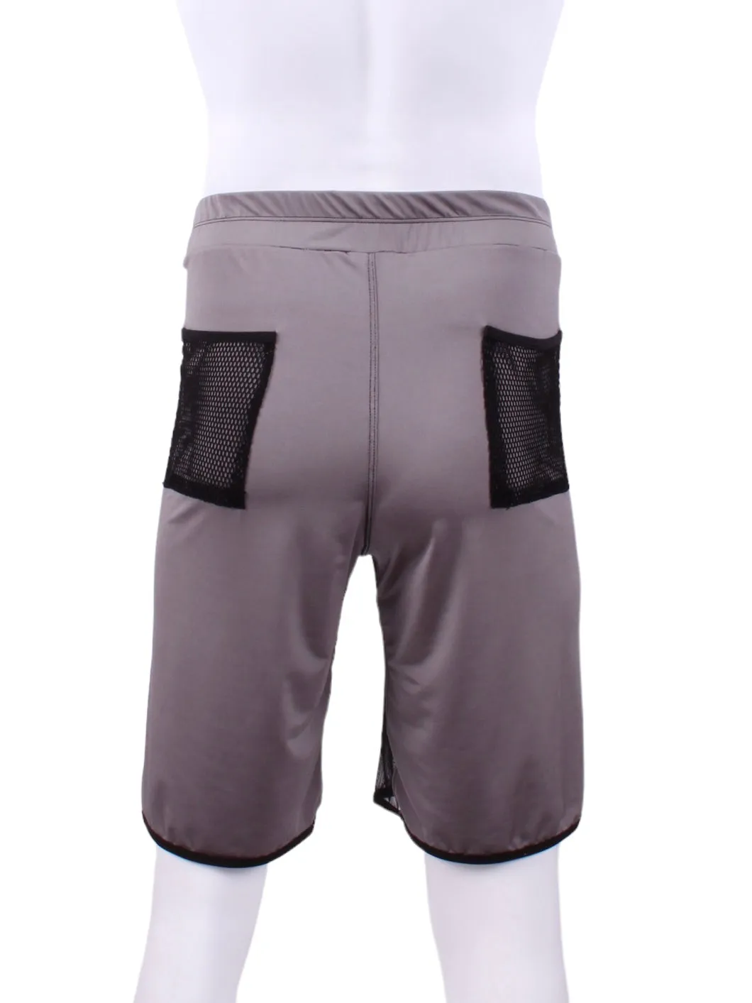 Men's Shorts Long Grey With Mesh