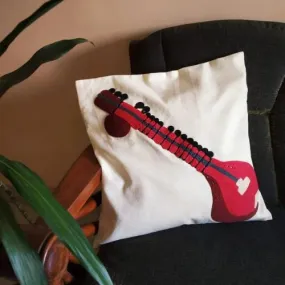 Sitar musical pillow-colorful Music notes-music room