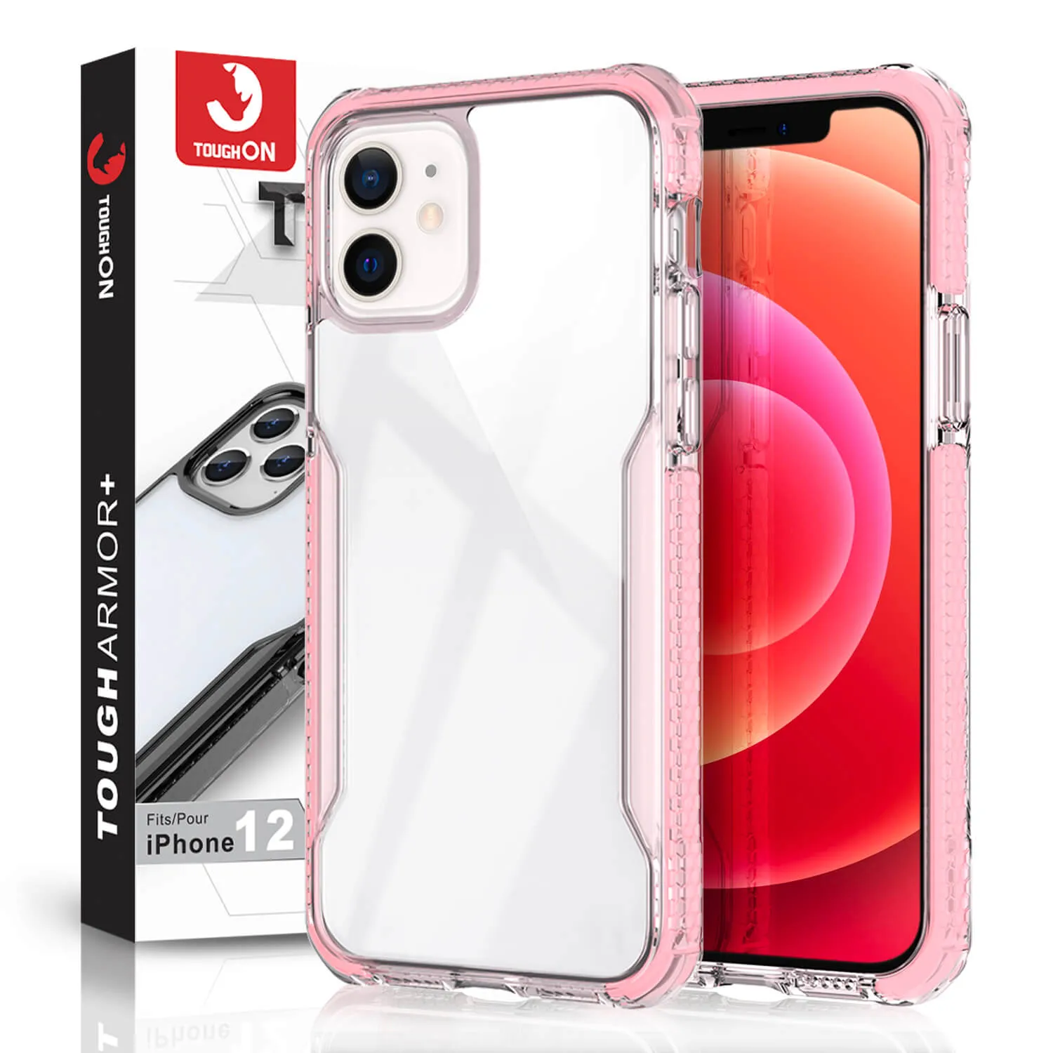 Tough On iPhone 12 mini Case Tough Armor   Pink