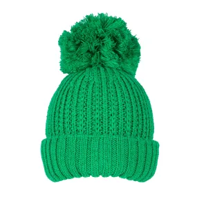 Women’s Ribbed Knit Bobble Hat