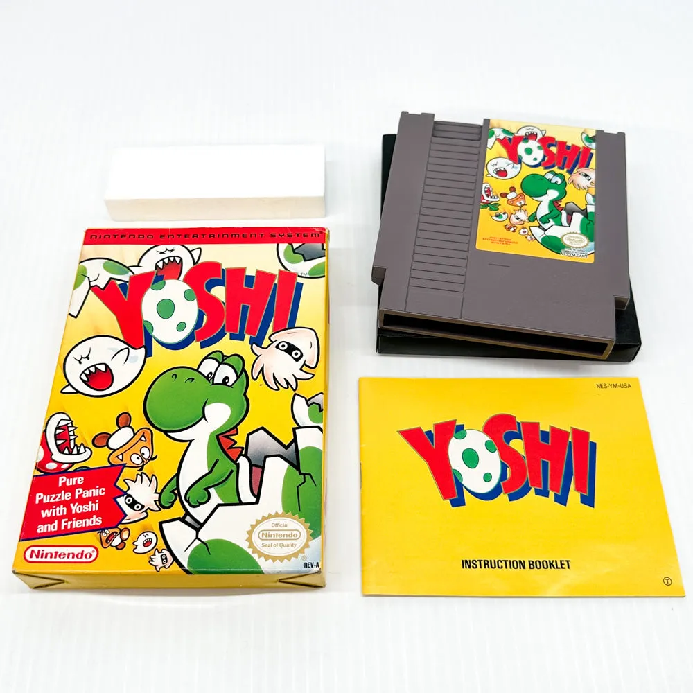 Yoshi - NES Game - Complete in Box - Great Condition!